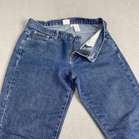 Calvin Klein Women’s size 8 Blue Dark Wash Jeans 5-Pocket Design. - Picture 8 of 11